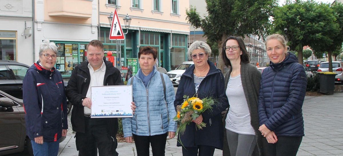 Altstadthändler in Guben erhalten Anerkennungspreis