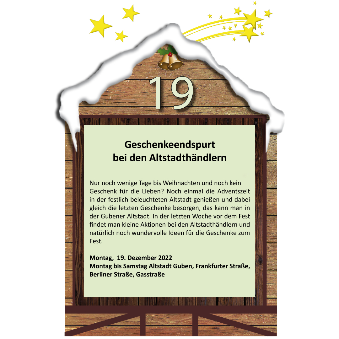 Geschenkeendspurt bei Gubens Altstadthändlern