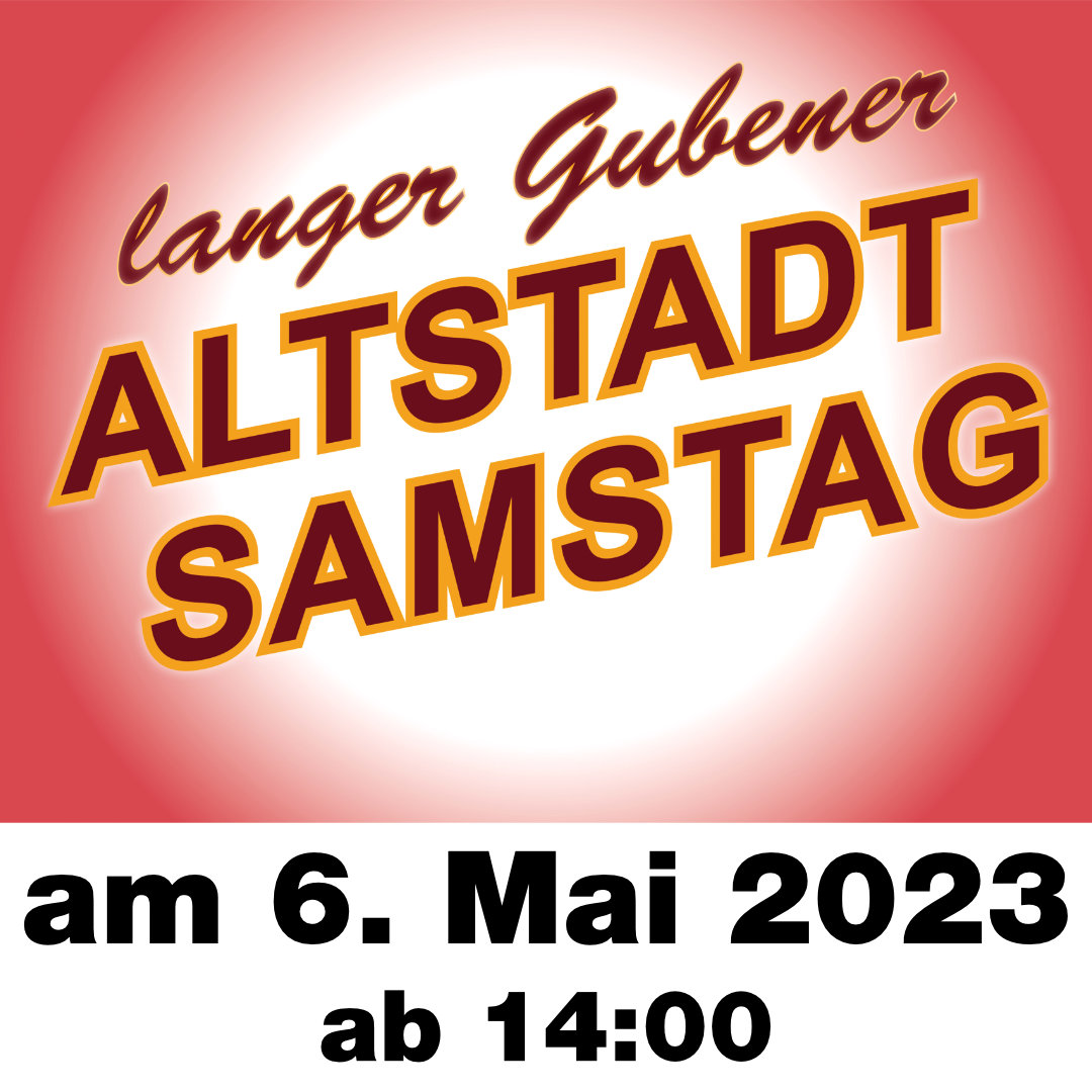 Langer Altstadtsamstag "Die Stadt als Bühne" am 6.5.2023